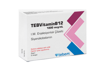 TEB VITAMIN B12 1000 MCG/ML IM ENJEKSIYONLUK COZELTI (5X1 ML AMPUL)